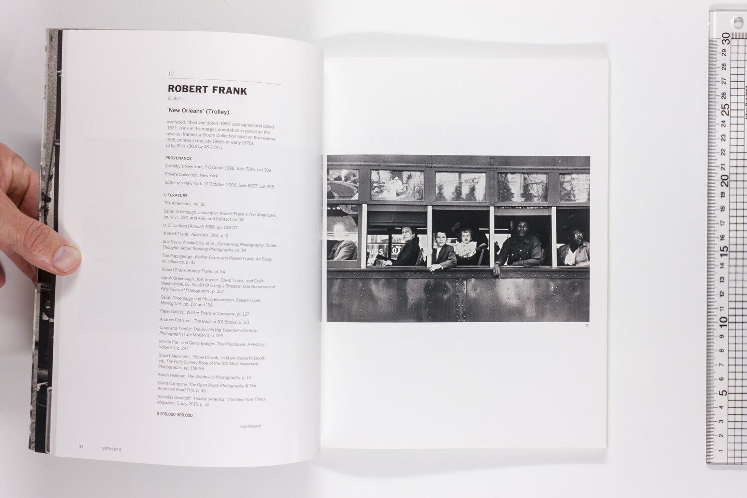 Robert Frank THE AMERICANS Sotheby's Dec 2015 NY Jake Ruth Bloom AUCTION CATALOG