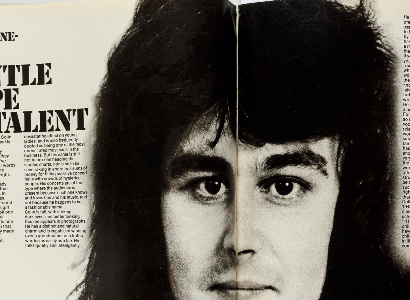 FREE GIFT 19 MAGAZINE June 1974 Biba MICK RONSON Scott Antony COLIN BLUNSTONE