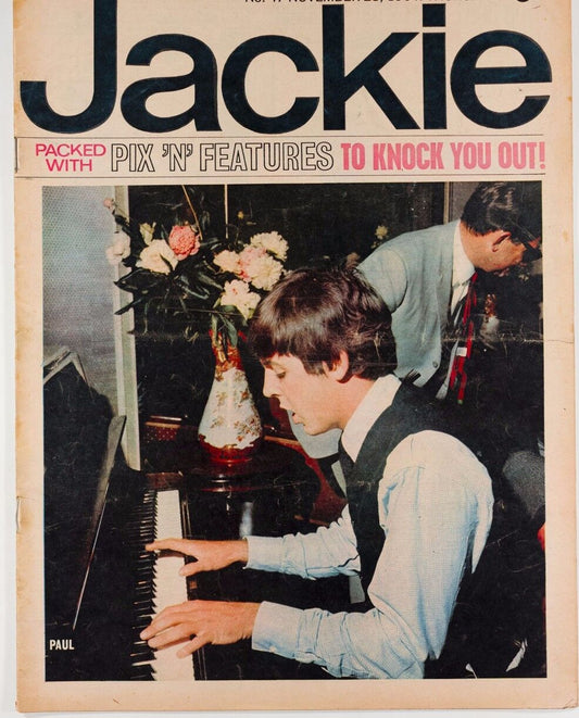 PAUL McCARTNEY plays front room piano THE HOLLIES Cilla Black Jackie magazine