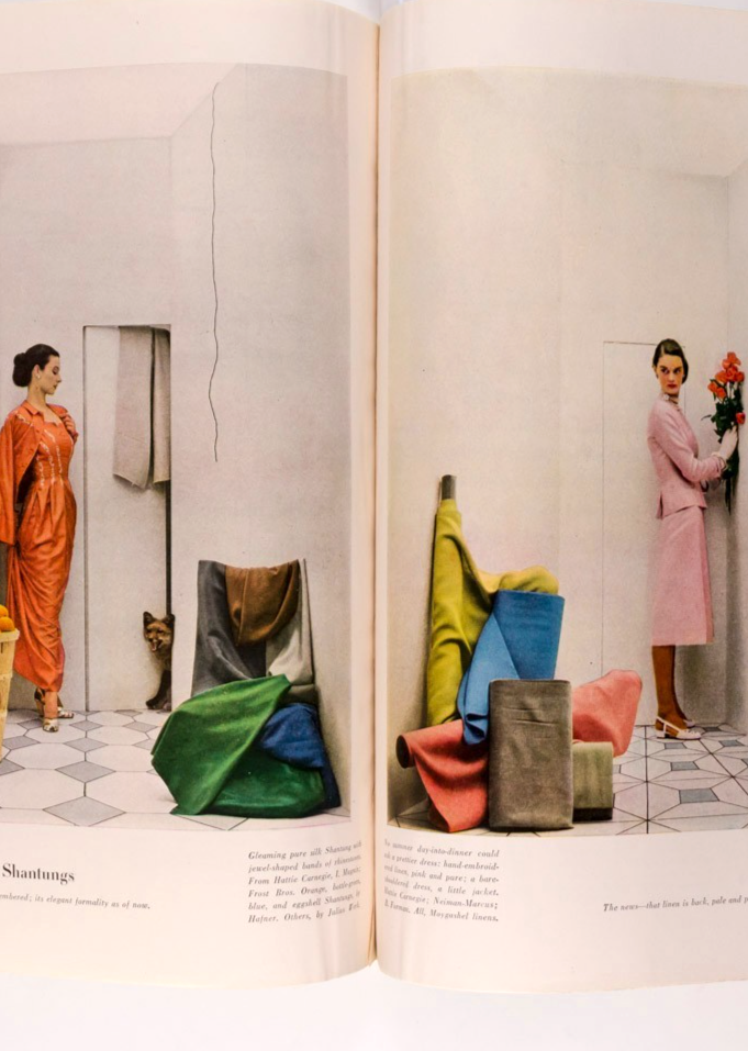 RENE BOUCHE Vertes PENN Vogue March 1947 Hitchcock BERGMAN Costume Institute VTG