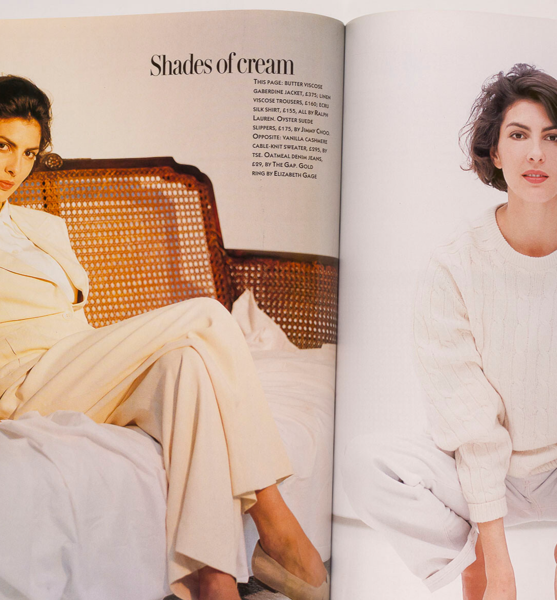 GINA BELLMAN Debra Winger JOANNE WHALLEY Mirabella Nov 1990 Vivienne Westwood UK