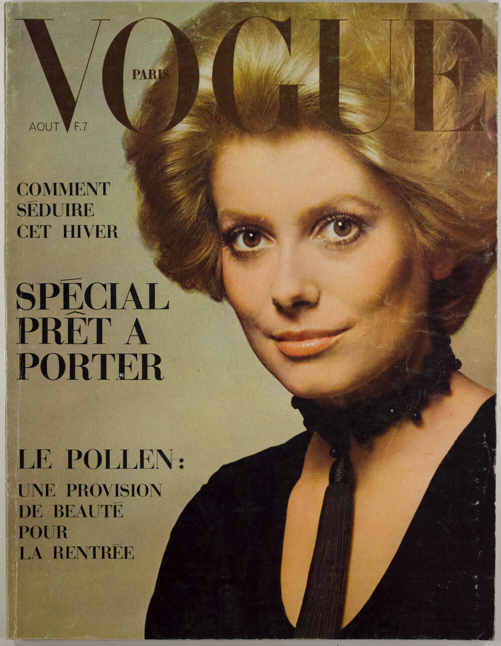 Catherine Deneuve JEANLOUP SIEFF Kellie Wilson GERALDINE CHAPLIN Paris Vogue YSL