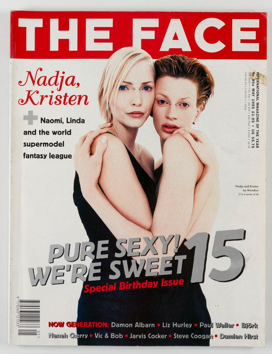 Nadja Auermann KRISTEN McMENAMY Tricky ELIZABETH HURLEY The Face magazine May 95