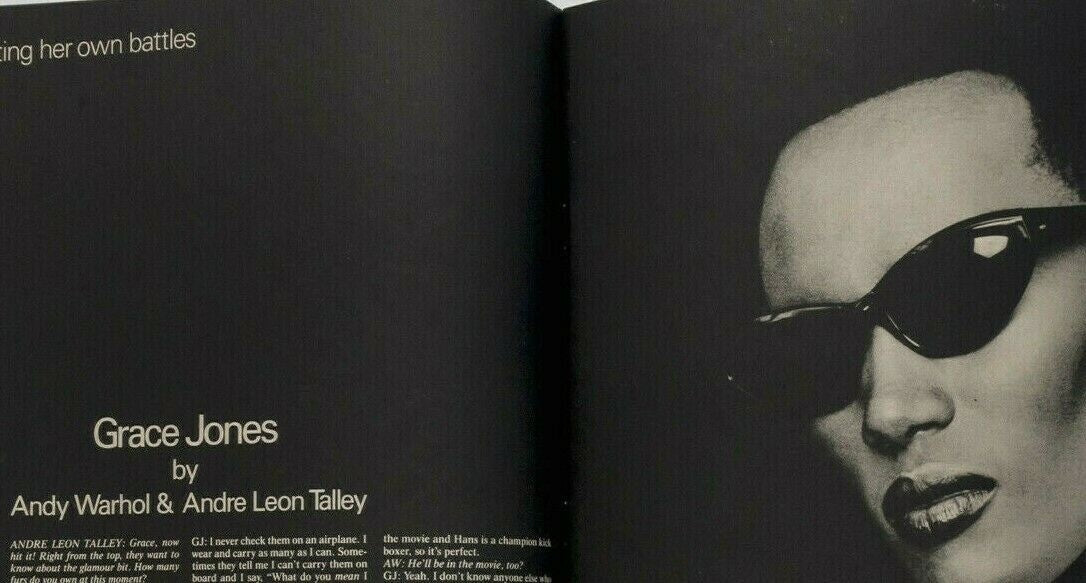 GRACE JONES Keith Haring ROBERT MAPPLETHORPE Interview magazine 1984 October VTG