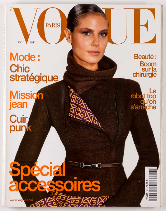 HEIDI KLUM Yasmin Le Bon MARK VANDERLOO Paris Vogue Oct 2000 Eva Herzigova EMIN