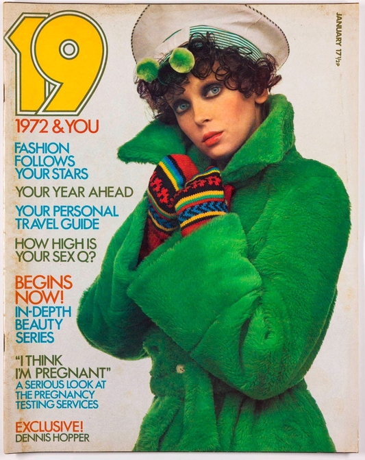Biba BOB RICHARDSON Bus Stop 19 magazine January 1972 VTG nautical knits FASHION