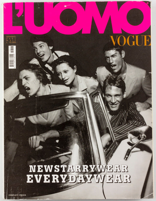 BRUCE WEBER Carlsson Twins ALDRIDGE Bill Gentle LACOSTE Prada  L'UOMO VOGUE 2001