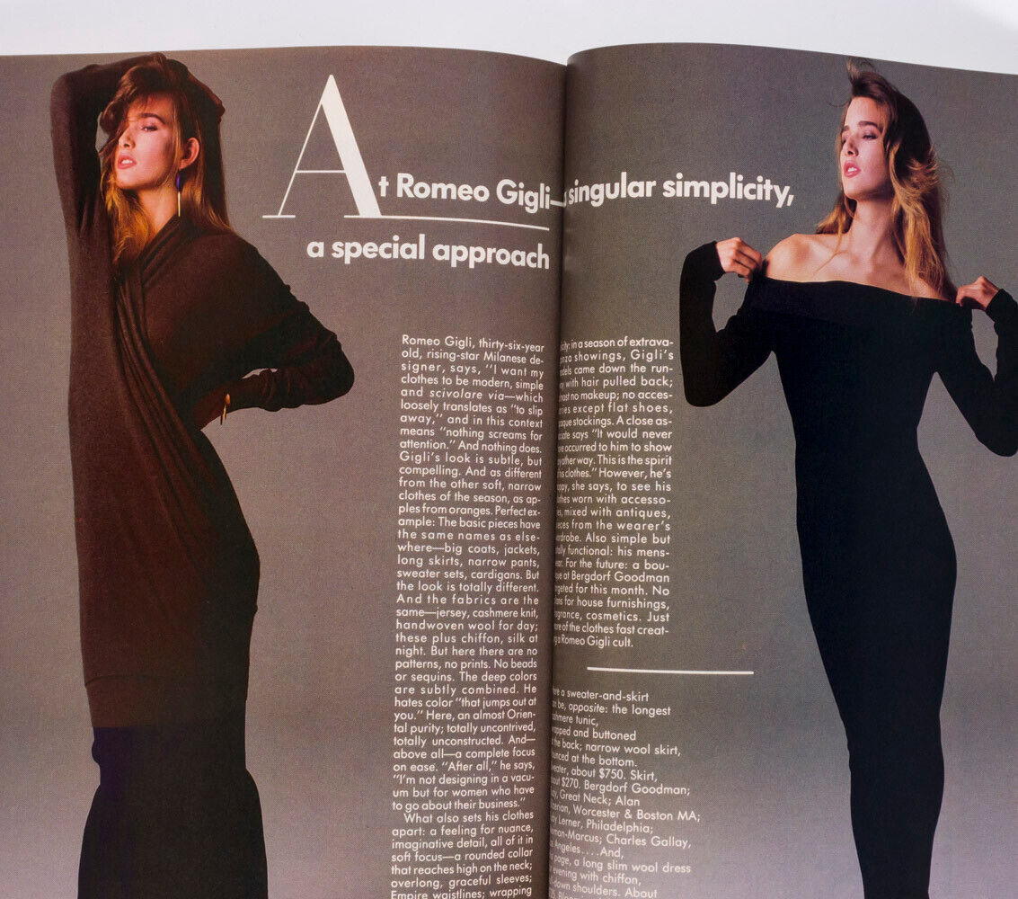 CINDY CRAWFORD'S 1st Vogue RICHARD AVEDON The Super Models CHRISTY TURLINGTON US