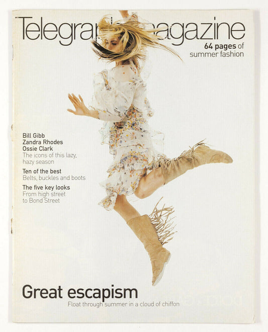 BILL GIBB Ossie Clark ZANDRA RHODES Yves Saint Laurent TWIGGY Telegraph magazine