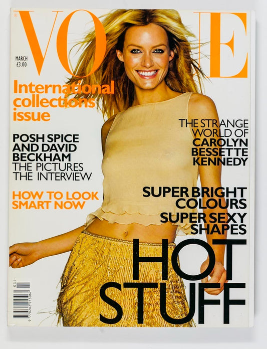 Amber Valletta CAROLYN BESSETTE KENNEDY Victoria David Beckham VOGUE March 1999