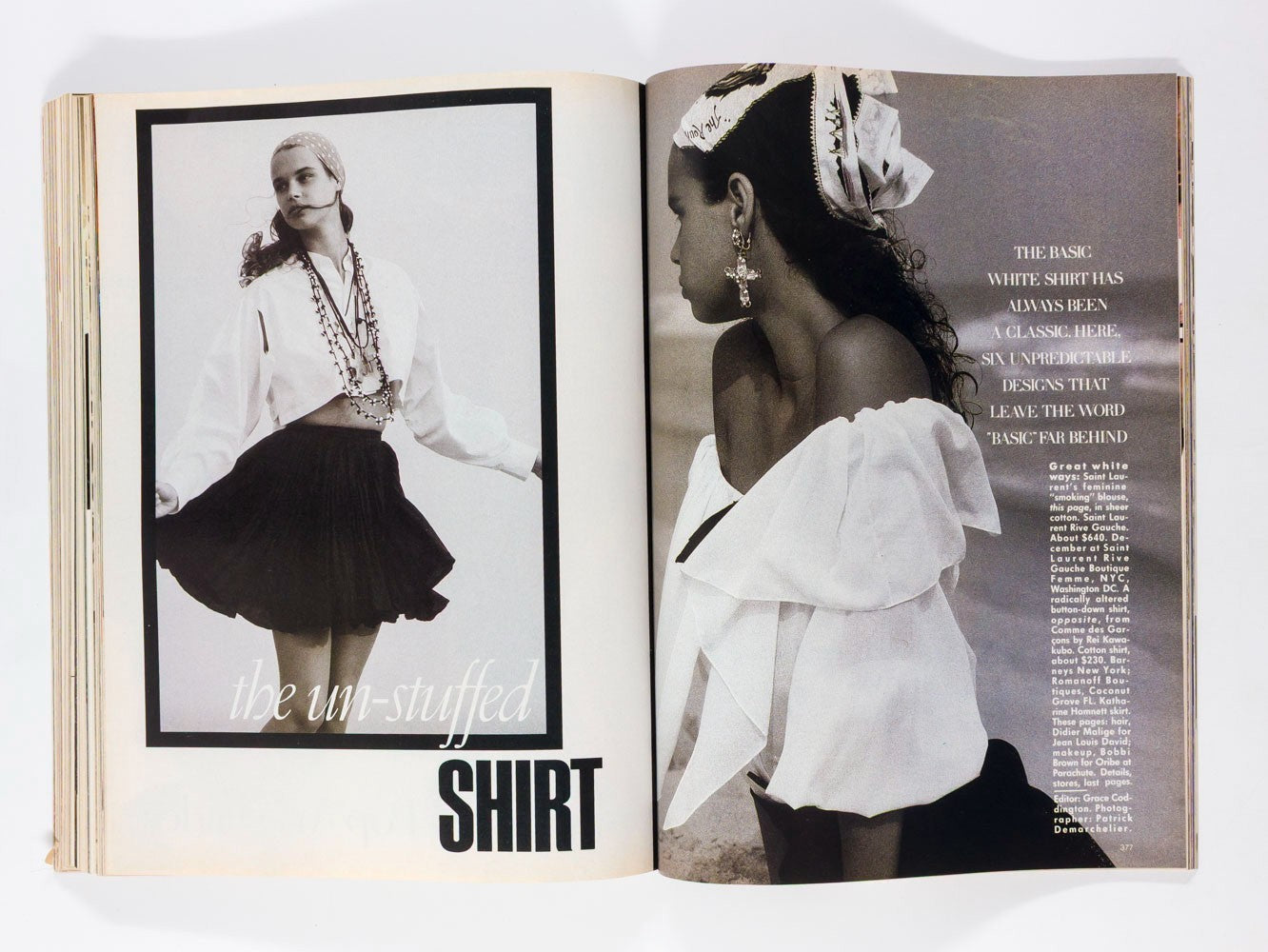 ANNA WINTOUR 1st Vogue magazine PETER LINDBERGH Jeans DENIM November 1988 vtg US