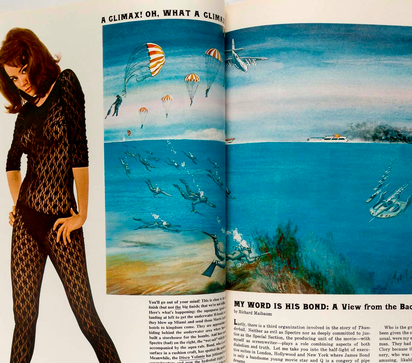 Sean Connery THUNDERBALL James Bond 007 ESQUIRE magazine June 1965 Bobby Kennedy