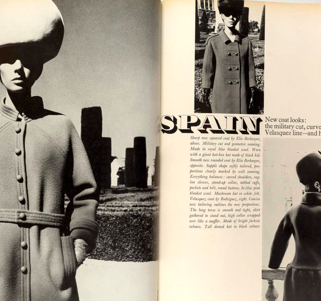 NORMAN PARKINSON Helmut Newton YSL Veruschka  VOGUE September 1965 60th birthday