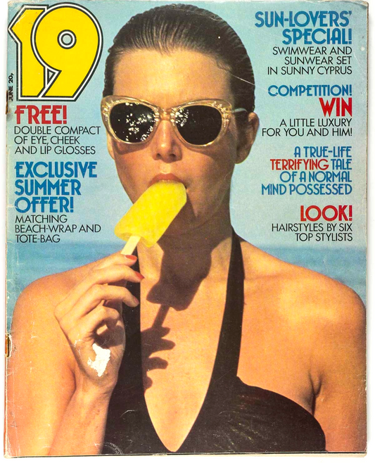 MICK RONSON Scott Antony COLIN BLUNSTONE Biba 19 MAGAZINE June 1974 Swimwear 70s