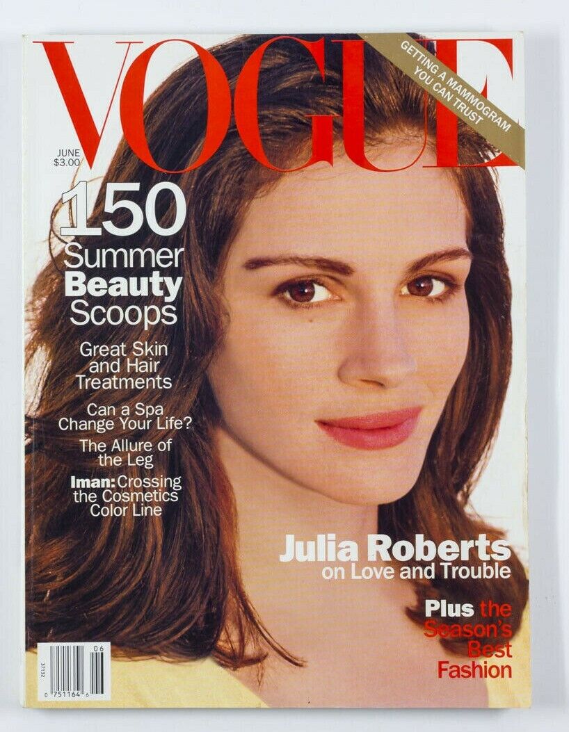 Julia Roberts KATE MOSS Bridget Hall NADJA AUERMANN Helmut Newton IMAN Vogue USA