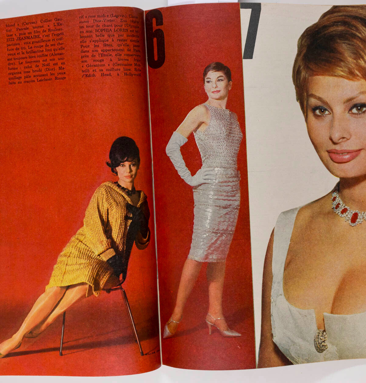 GINA LOLLOBRIDGA Mylene Demongeot SOPHIA LOREN Marie Laforet PASCALE PETIT  Elle