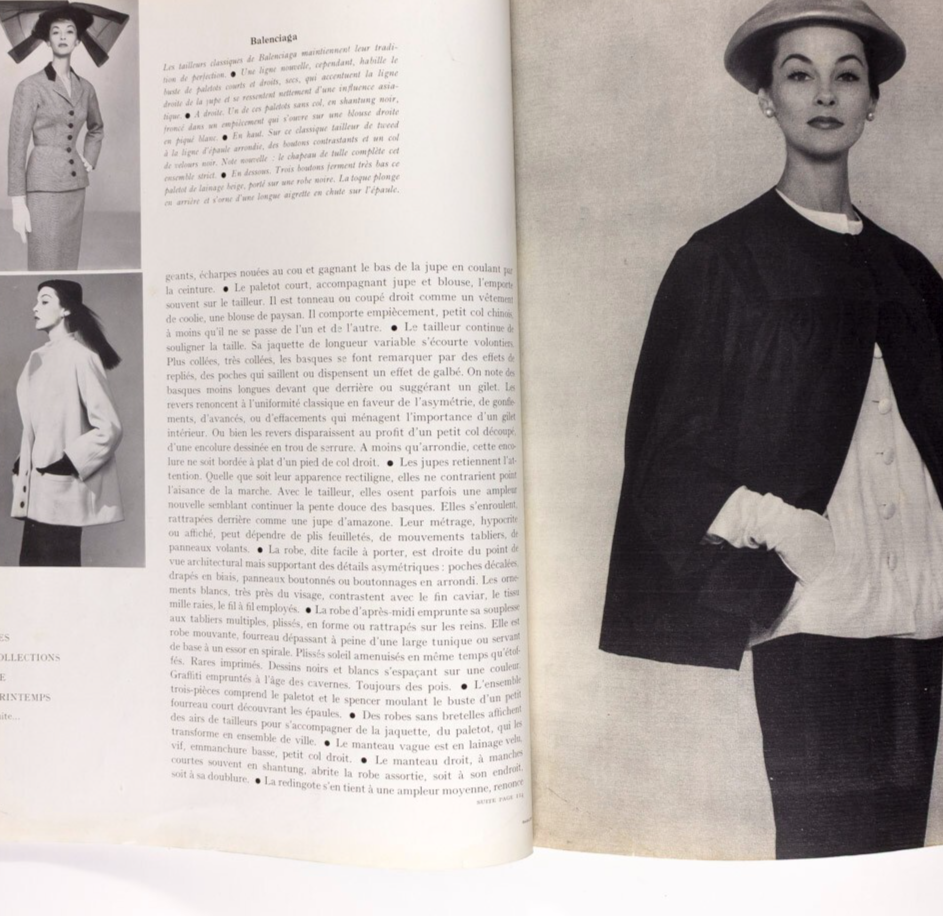 Balenciaga ROBERT DOISNEAU Tom Keogh PARIS VOGUE March 1951 Collections HERMES