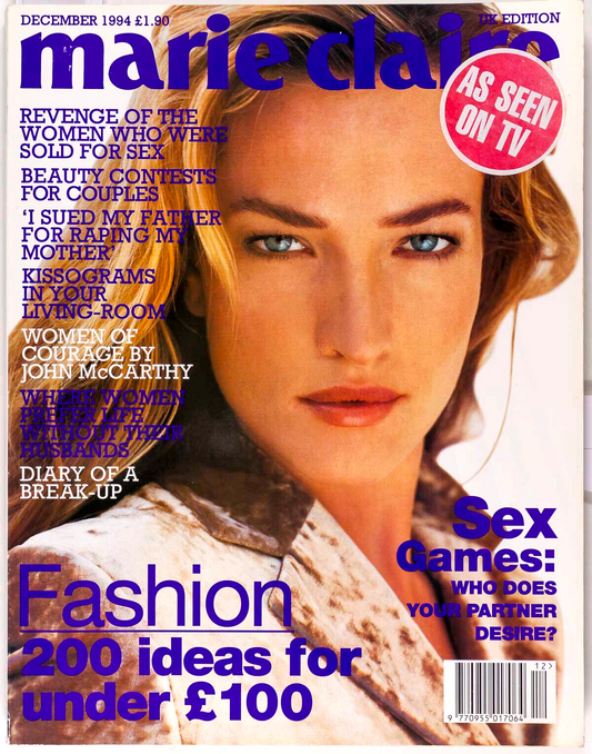 Tatjana Patitz LAETITIA CASTA Perry Ogden MARIE CLAIRE UK Dec 1994 Liberace DKNY