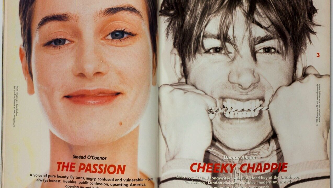 Nadja Auermann KRISTEN McMENAMY Tricky ELIZABETH HURLEY The Face magazine May 95
