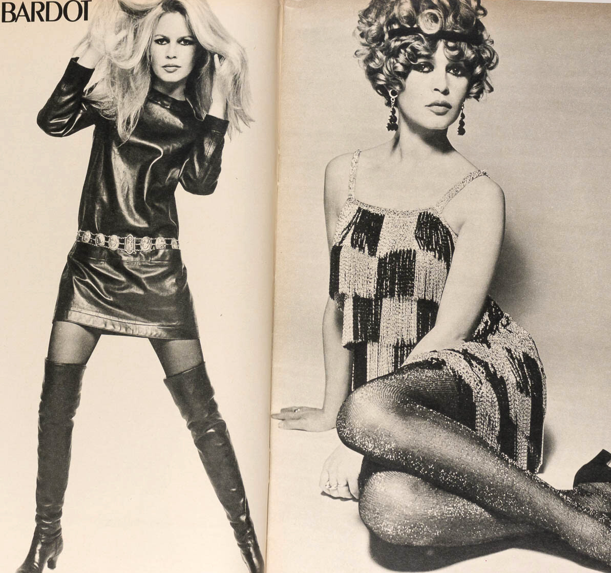 Brigitte Bardot BY David Bailey FRENCH ELLE MAGAZINE December 7 1967 Noel FRANCE