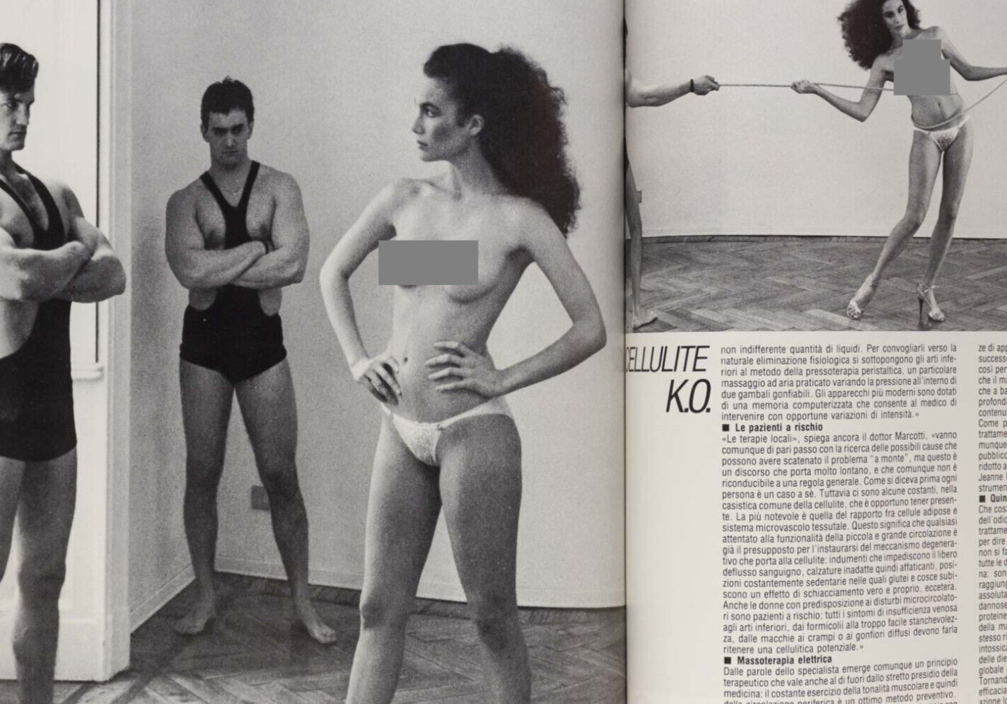 KELLY LEBROCK Guy Bourdin STEVE HIETT Swimwear SUMMER FASHION Linea Italiana 80s