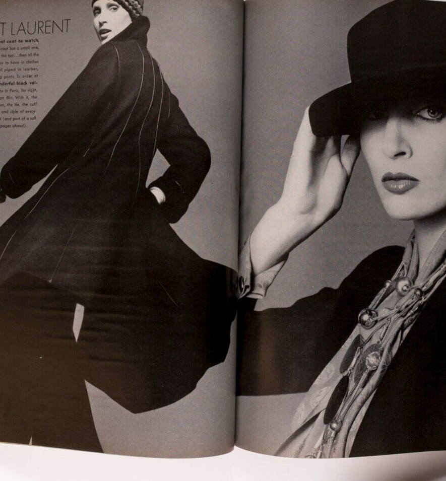 KAREN GRAHAM Avedon JON VOIGHT Vogue Sept 1972 Collections OSCAR DE LA RENTA vtg