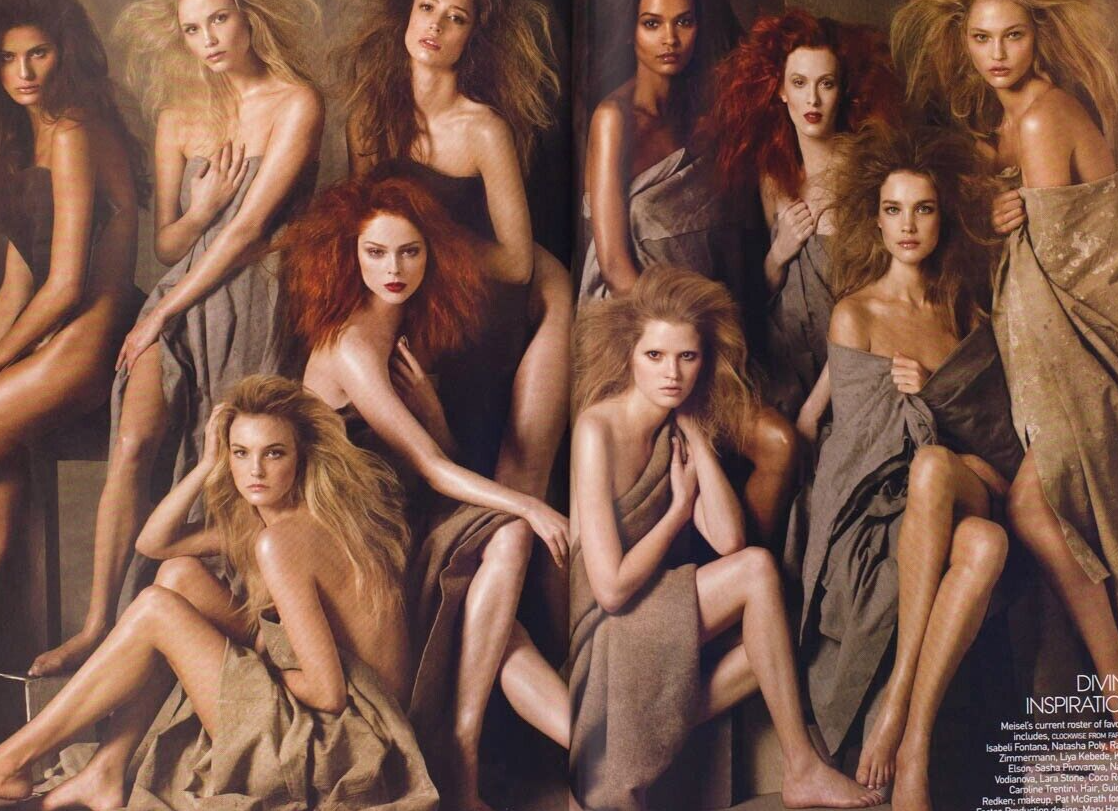 Natalia Vodianova LIYA KEBEDE Kate Moss VOGUE May 2009 Gisele EVANGELISTA Beaton