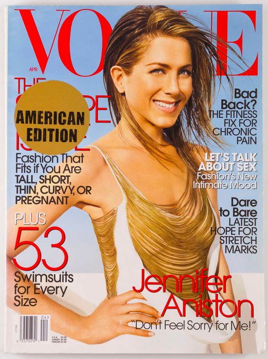 Jennifer Aniston PHARRELL Melania Trump VOGUE April 2006 Karolina Kurkova US vtg