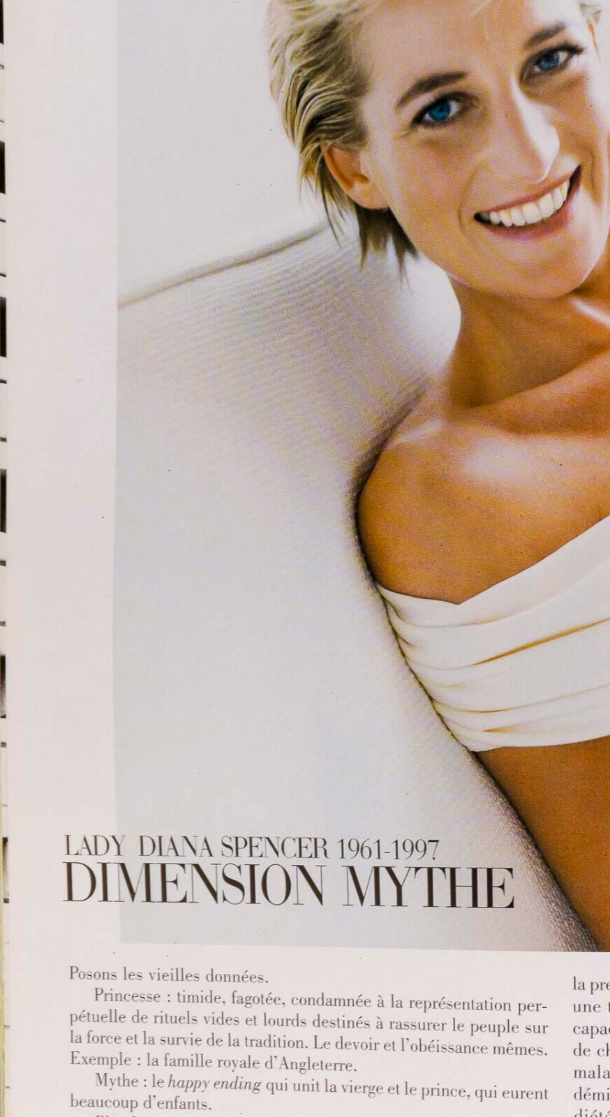 KATE MOSS Lady Diana RUPERT EVERETT Manolo Blahnik PARIS VOGUE 1997 October MODE