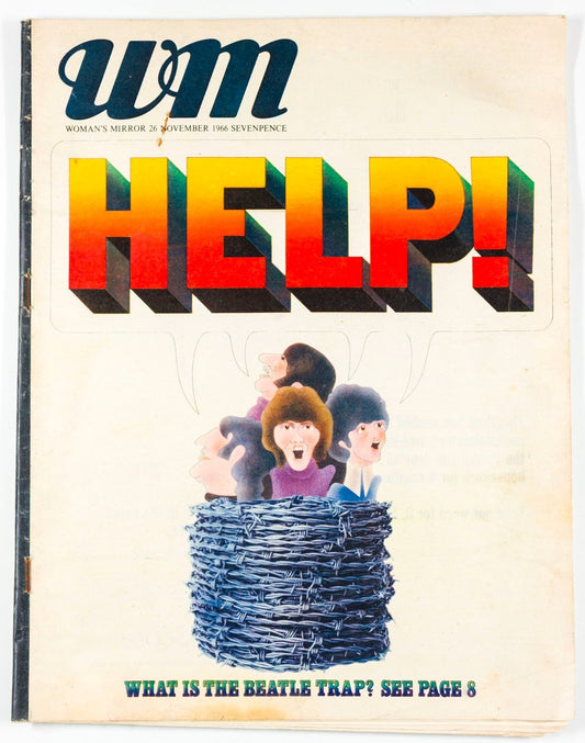 Beatles ALAN ALDRDIGE Pattie Boyd LENNON WOMAN'S MIRROR magazine November 1966