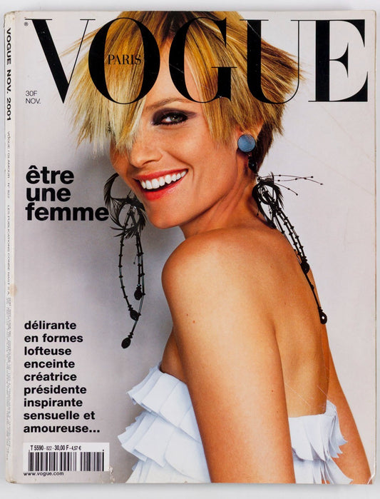 NADJA AUERMANN Testino CARINE ROITFELD 9/11 LETTER Paris Vogue November 2001 822