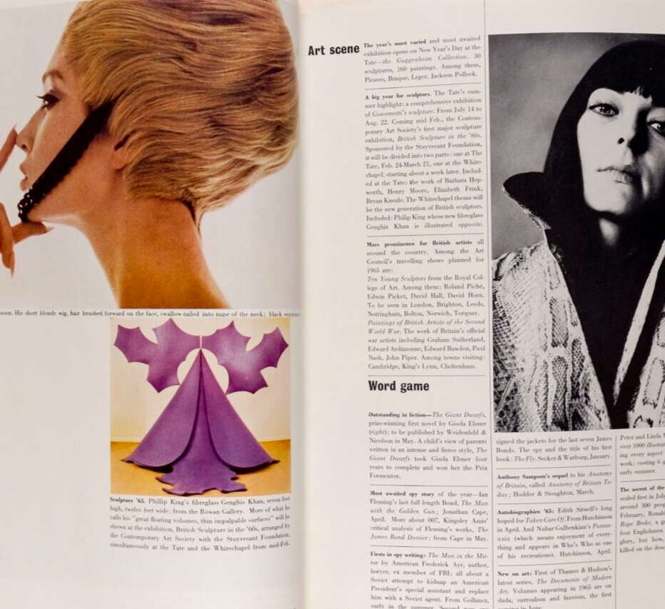 Jean Shrimpton MICK JAGGER Begum Aga Khan VOGUE JANUARY 1965 60th birthday gift