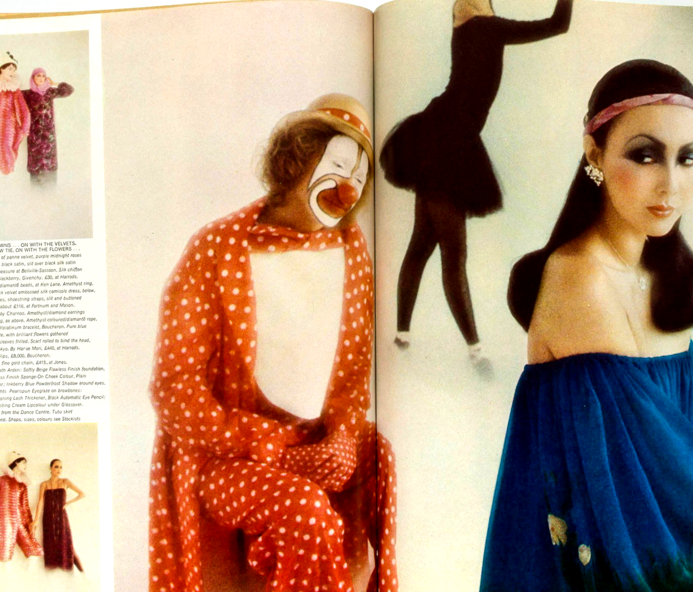 Marie Helvin IRAN Iman VOGUE December 1975 Zandra Rhodes TOSCANI David Bailey UK