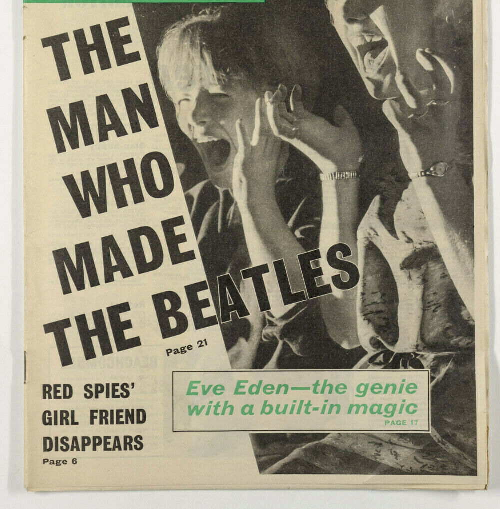 BRIAN EPSTEIN Cavern Club THE BEATLES Jean-Pierre Schecroun VTG Titbits magazine