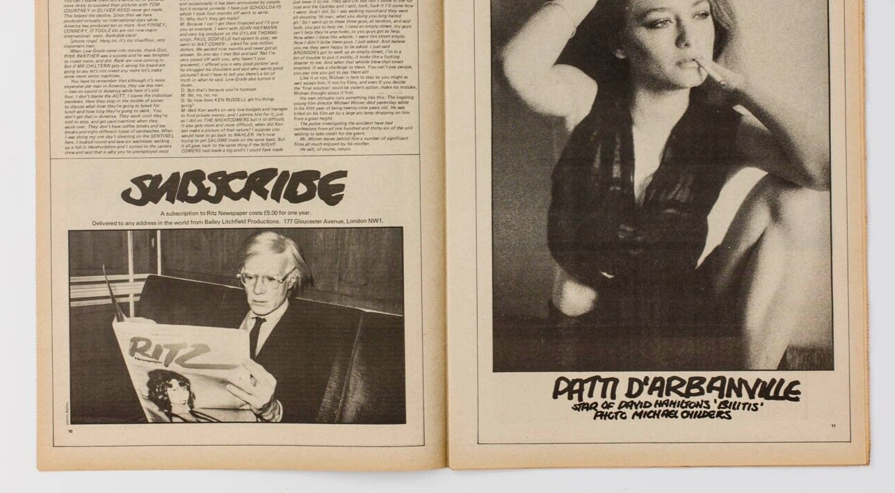 Vibeke Knudsen MARIE HELVIN Amanda Lear DAVID HOCKNEY Litchfield RITZ Newspaper