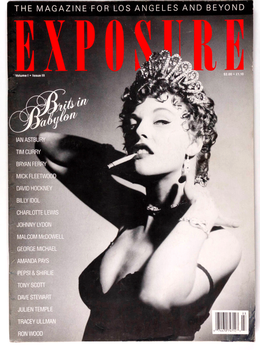 PAULA THOMAS Tim Curry AMANDA PAYS Exposure magazine 1988 John Lydon BRYAN FERRY