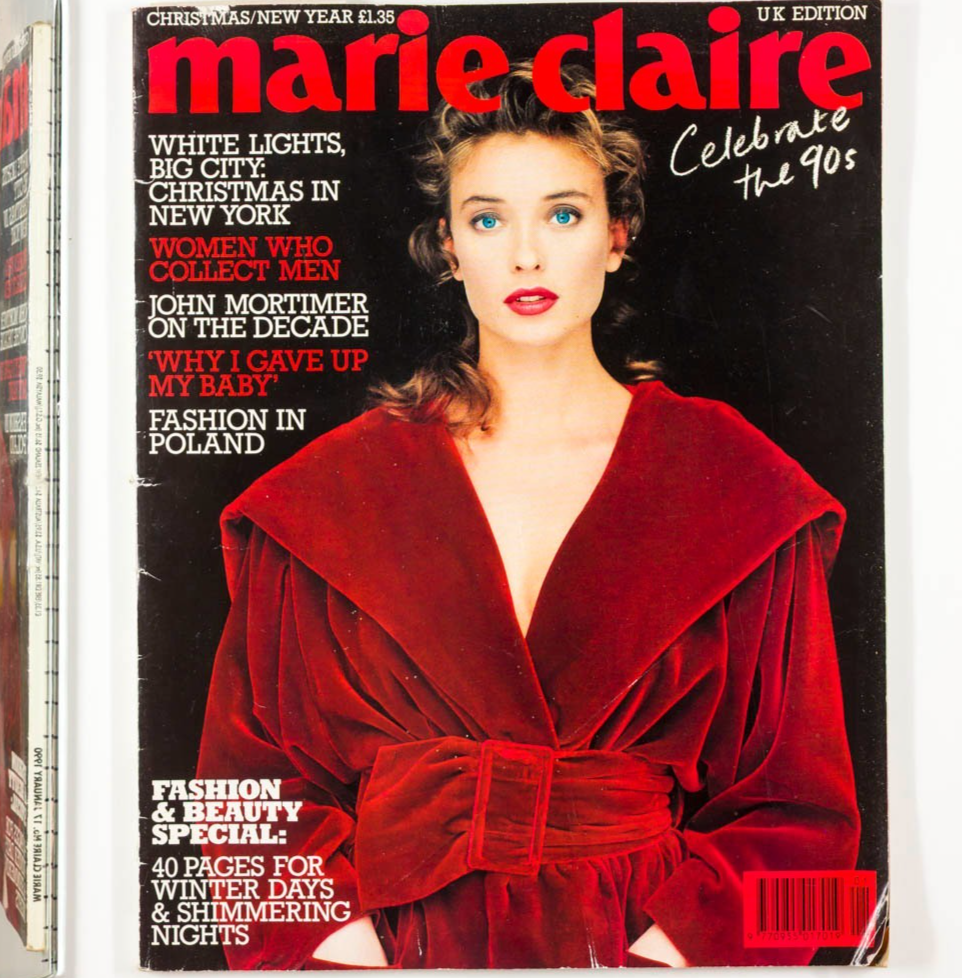 CECILIA CHANCELLOR Julie Walters JERRY HALL Mortimer MARIE CLAIRE January 1990