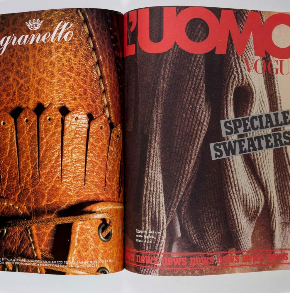 John Malkovich KEITH HARING Barry Kamen ALDO FALLAI L'uomo Vogue October 1984