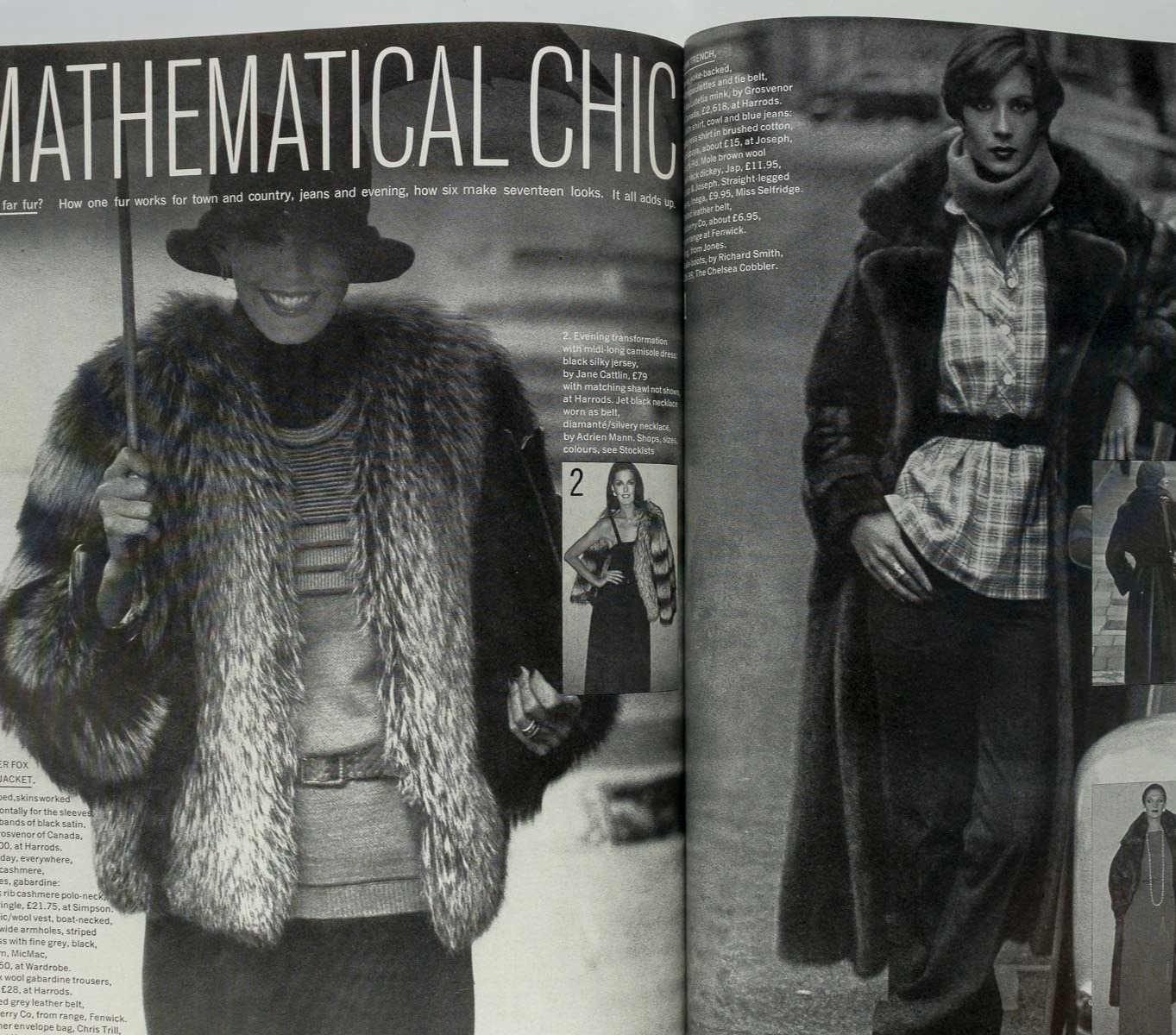 Marie Helvin IRAN Iman VOGUE December 1975 Zandra Rhodes TOSCANI David Bailey UK