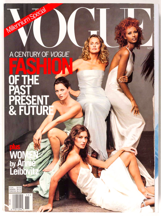 Kate Moss NAOMI CAMPBELL Gisele VOGUE magazine 1999 November MILLENIUM Leibovitz