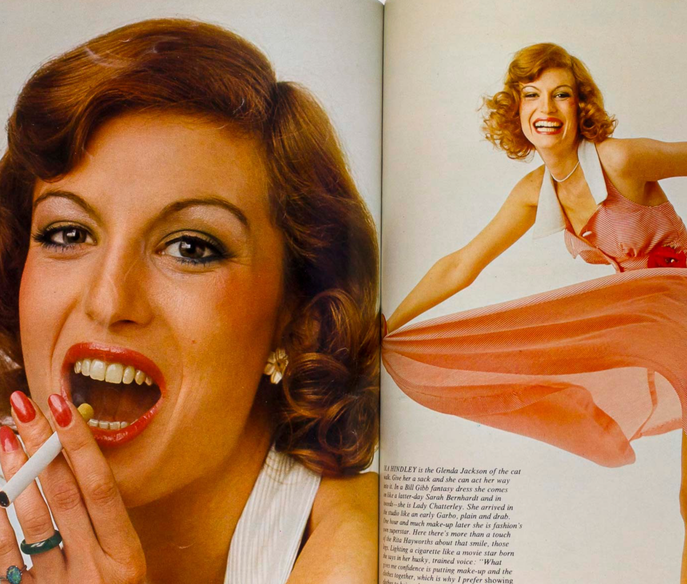 Shakira Caine IAN MCSHANE Pat Cleveland COSMOPOLITAN magazine June 1973 UK Baksh