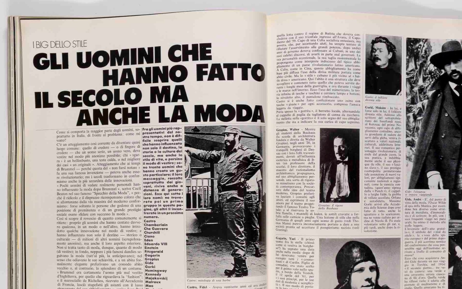 Helmut Berger ANTONY PRICE Marisa L'UOMO VOGUE October 1970 no 8 ANDREA CASCELLA