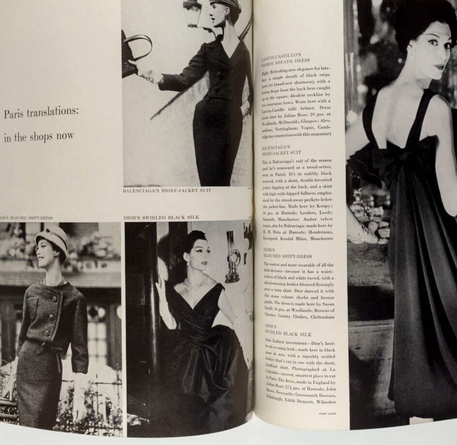 Antoinette Cumming NORMAN PARKINSON Helmut Newton BALENCIAGA Givenchy VOGUE vtg