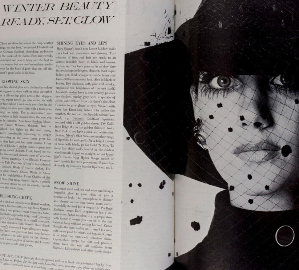 DONYALE LUNA Barbra Streisand MARISA BERENSON Cecil Beaton OSSIE CLARK vtg VOGUE