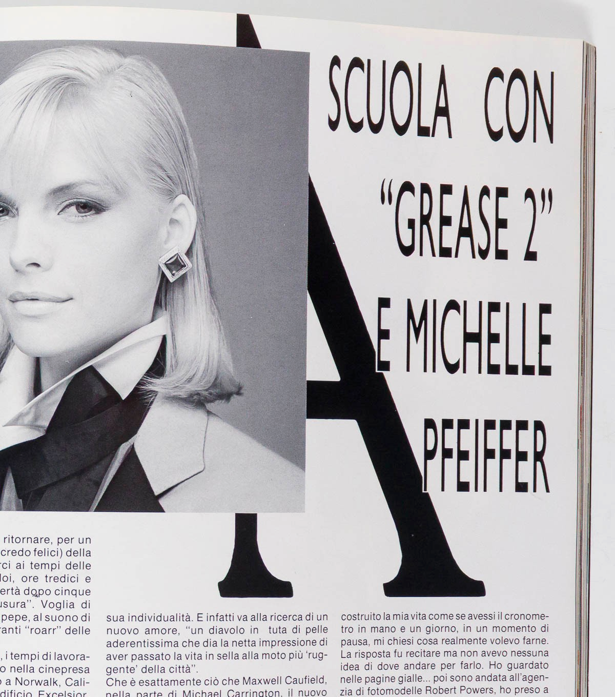 MICHELLE PFEIFFER Grease 2 ANTONIO LOPEZ Janice Dickinson HARPERS 08 1983 WARHOL