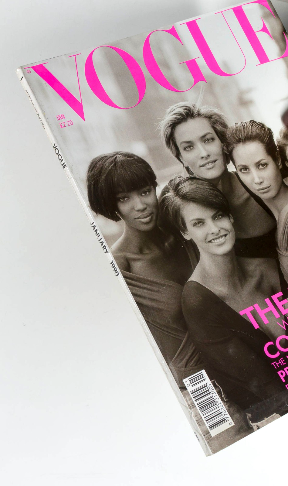 LINDA EVANGELISTA Christy Turlington CINDY CRAWFORD Vogue January 1990 Naomi UK