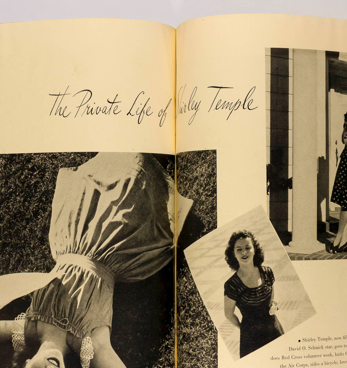 Tage Werner SHIRLEY TEMPLE Bill Brandt HARPER'S BAZAAR July 1944 HOYNINGEN-HUENE