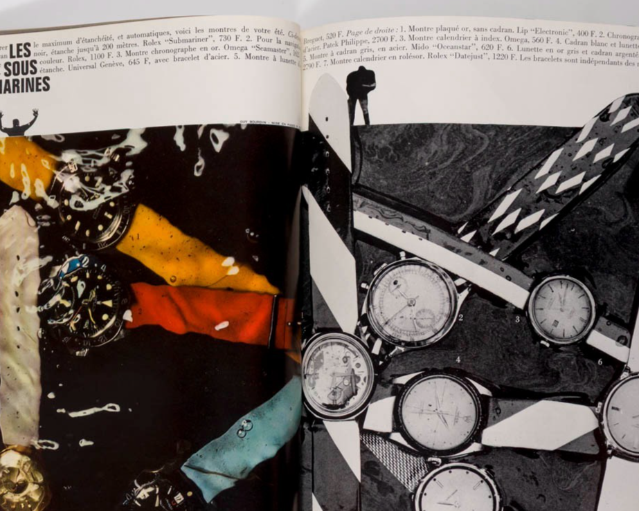 DONYALE LUNA Paco Rabanne GUY BOURDIN Paris Vogue June 1966 Rolex CECIL BEATON