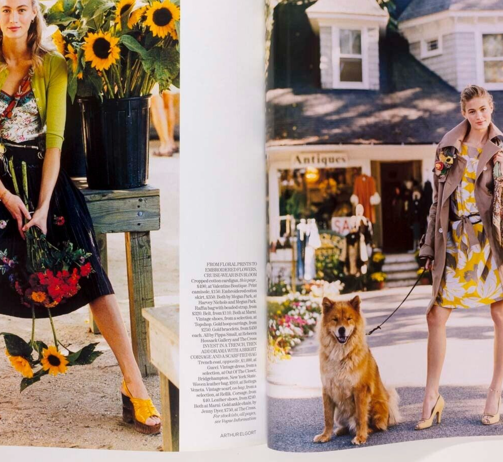 Daria Werbowy RIE RASMUSSEN Norman Parkinson VOGUE January 2005 Jan Ward TESTINO