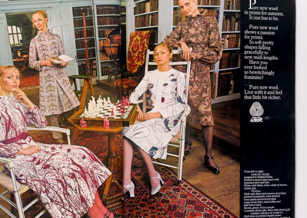 Mouchy NORMAN PARKINSON Jean Shrimpton VOGUE September 1970 Ingrid Boulting ROME